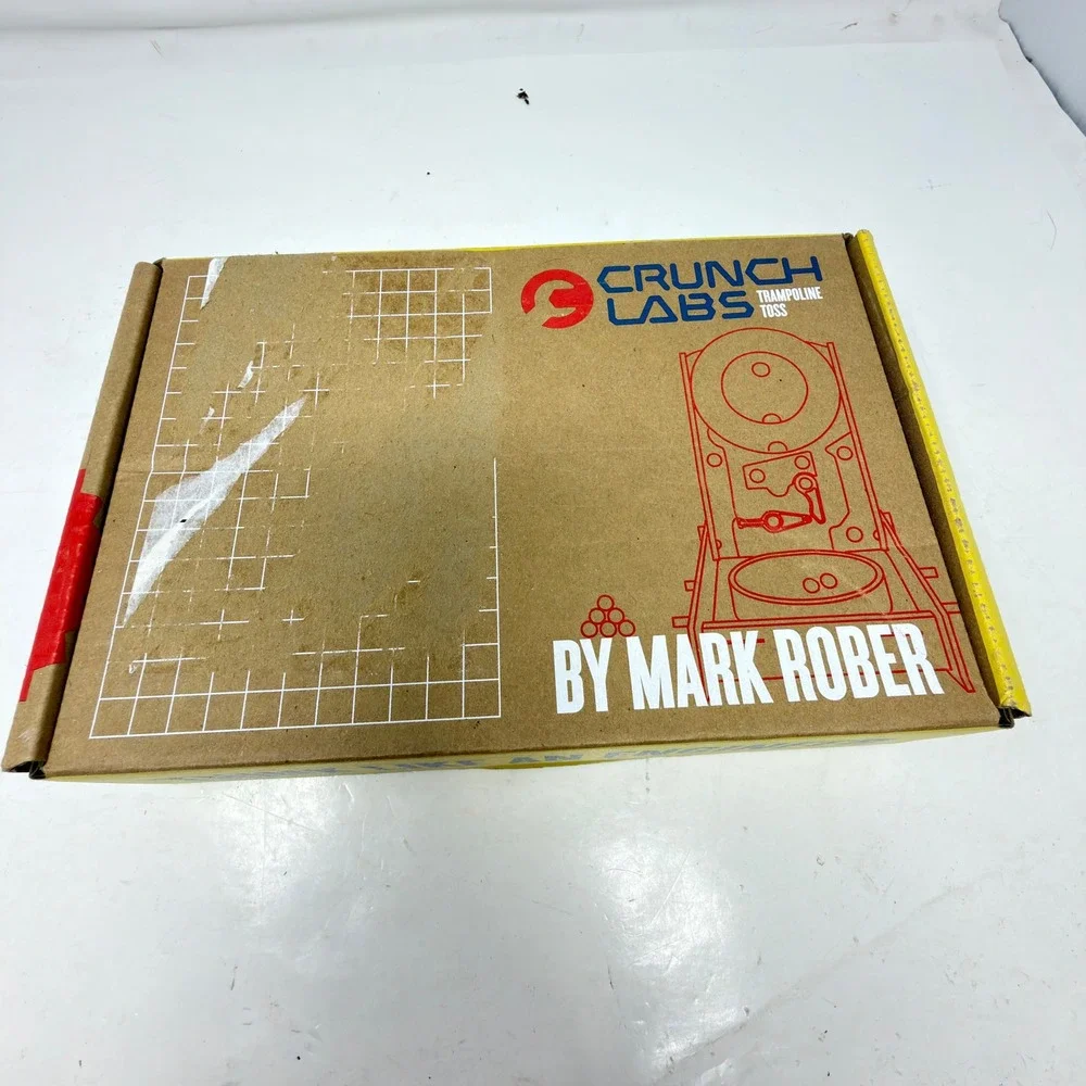 CrunchLabs Trampoline Toss STEM Build Box Kids Yellow Red Blue Mark Rober Kit